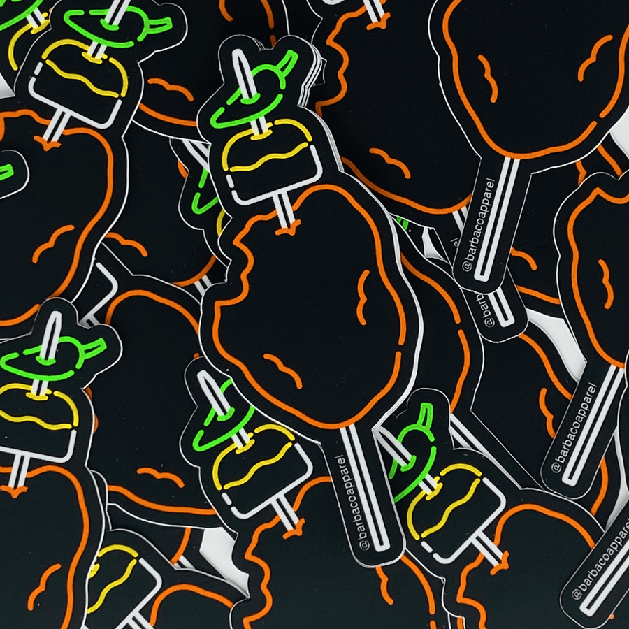 Chicken On A Stick Vinyl Sticker