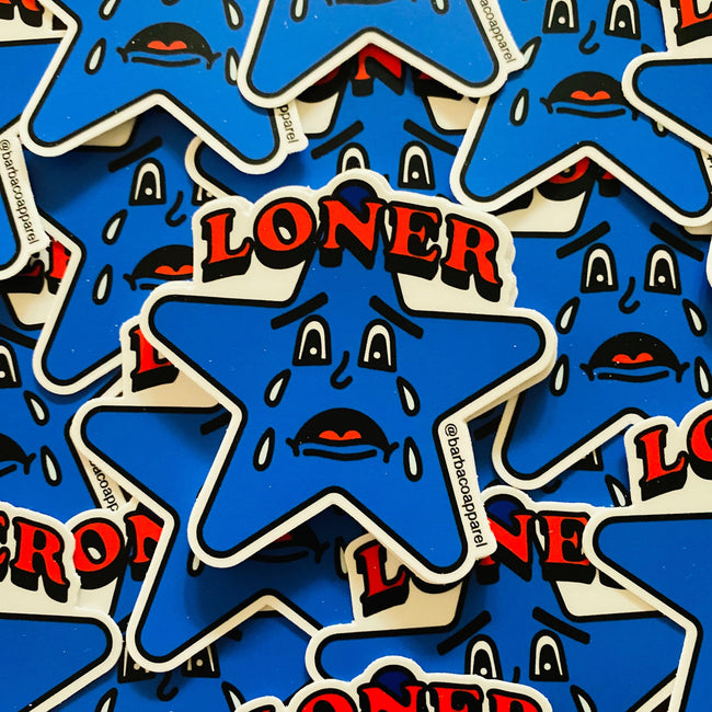 Loner Star Vinyl Sticker