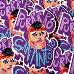 Purrrro San Antonio Vinyl Sticker