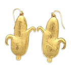 Corn Enamel Dangle Earrings (back view)