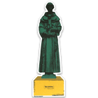 Statue of Anthony of Padua Die-Cut Laminated Bookmark