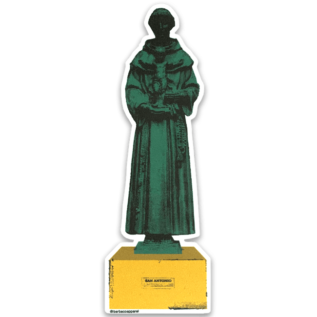 Statue of Anthony of Padua Die-Cut Laminated Bookmark