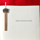 BarbacoApparel's Tower of the Americas Die-Cut Bookmark (in book)