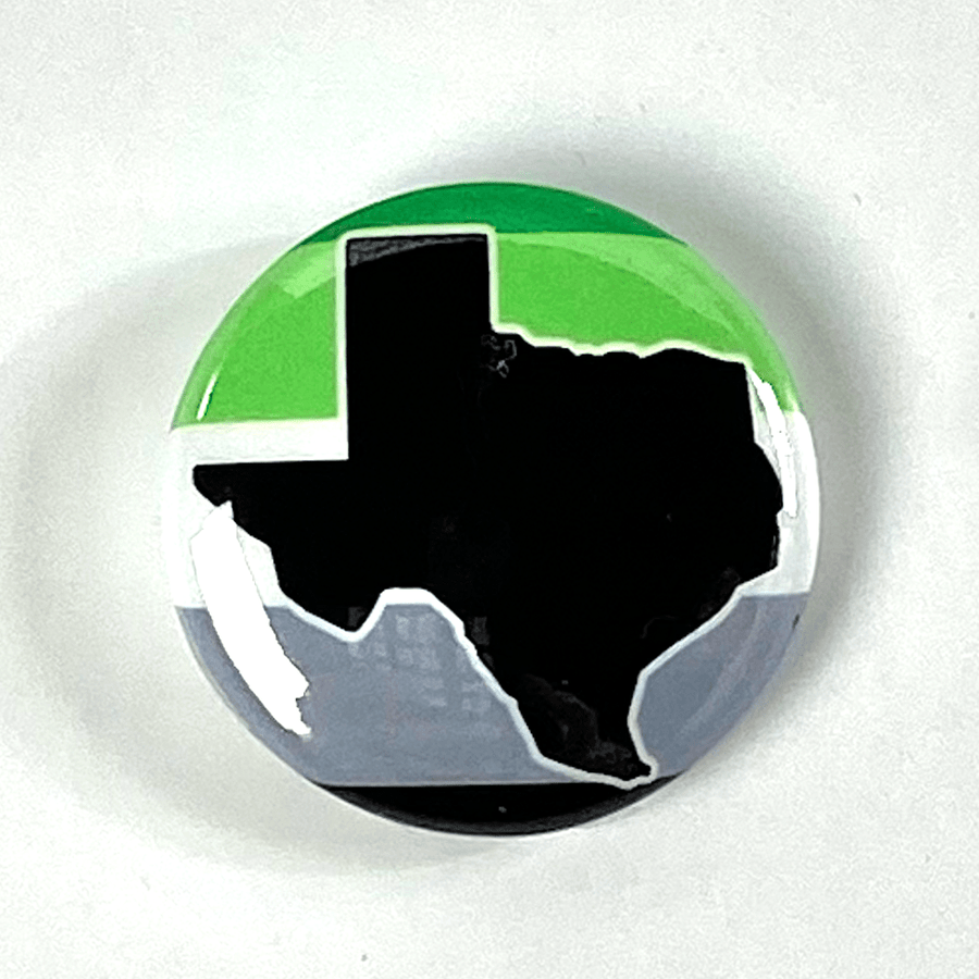 Texas Pride Aromantic 1" Pinback Button