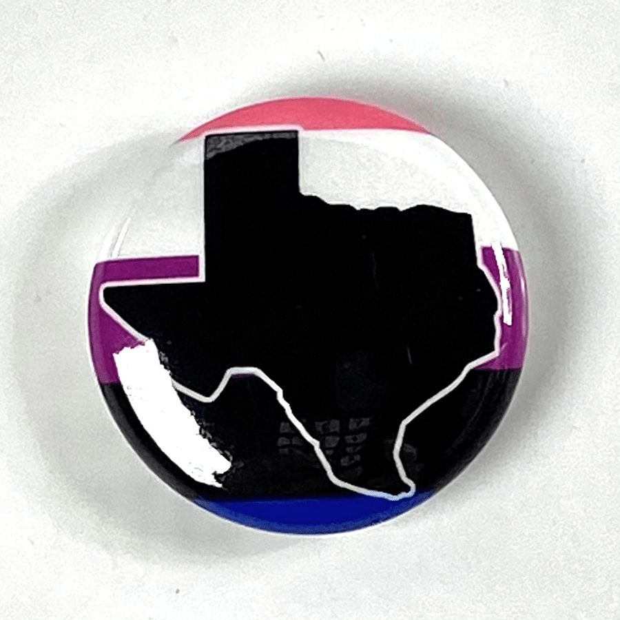 Texas Pride Genderfluid 1" Pinback Button