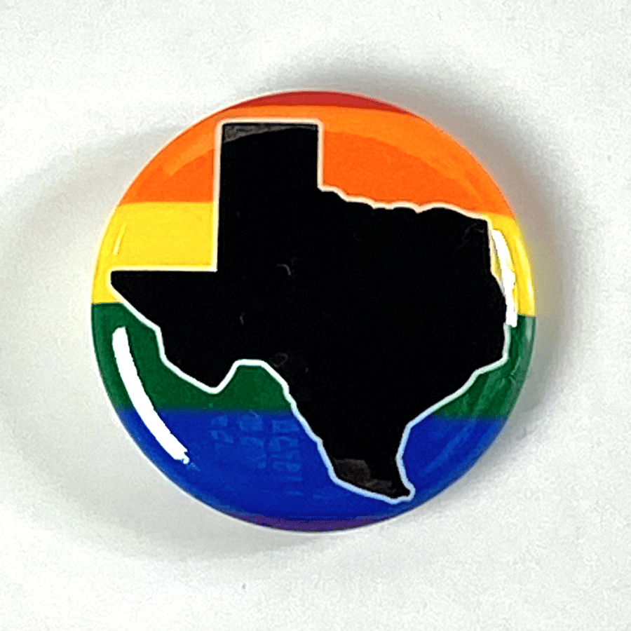 Texas Pride LGBTQ+ 1" Pinback Button