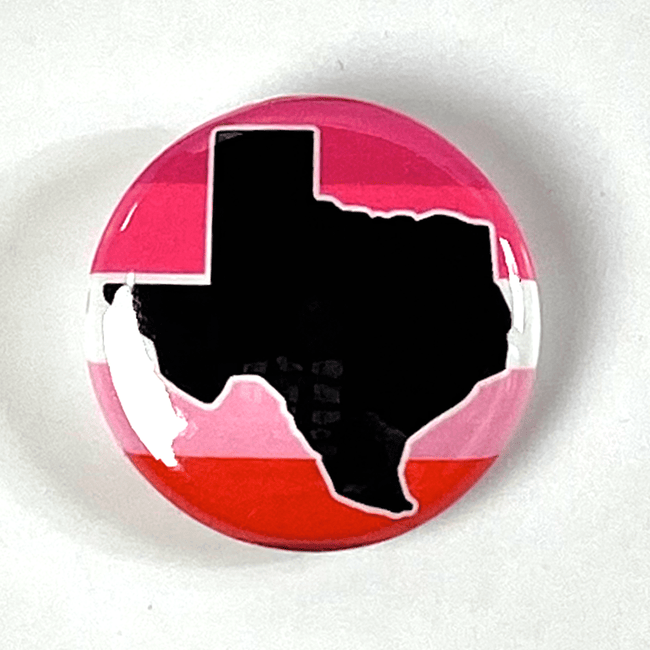 Texas Pride Lesbian 1" Pinback Button