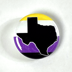 Texas Pride Non-Binary 1" Pinback Button