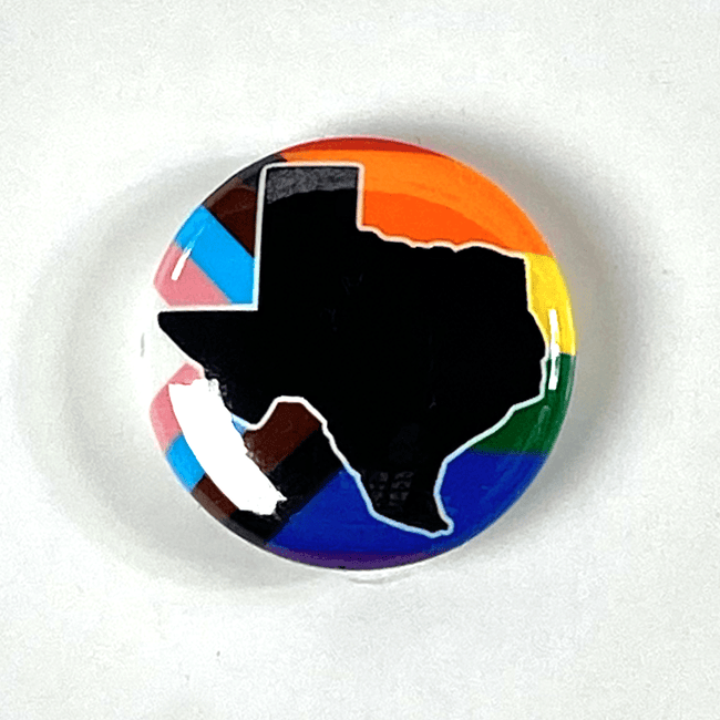 Texas Pride Progress 1" Pinback Button