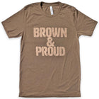 BarbacoApparel's Brown & Proud Graphic Tee (front view)