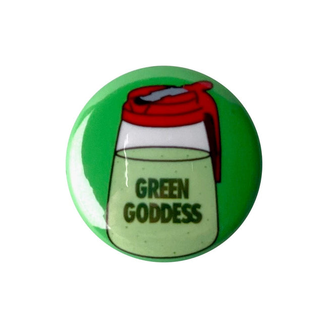 Green Goddess 1" Pinback Button