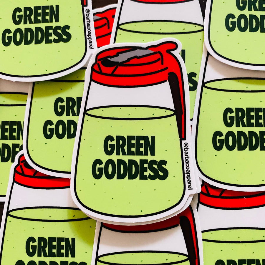 Green Goddess Vinyl Sticker