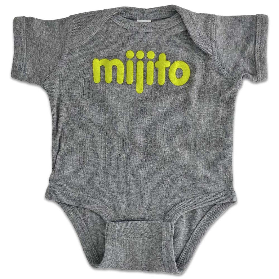 BarbacoApparel's Mijito Graphic Onesie (front view)