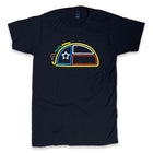 BarbacoApparel's Neon Texas Taco Graphic Tee (front view)