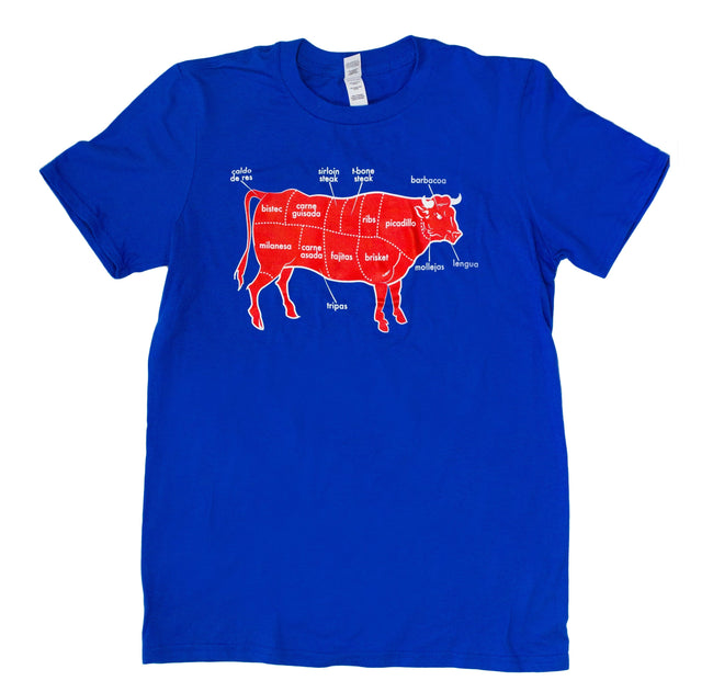 BarbacoApparel's Cow Graphic Tee (front view)
