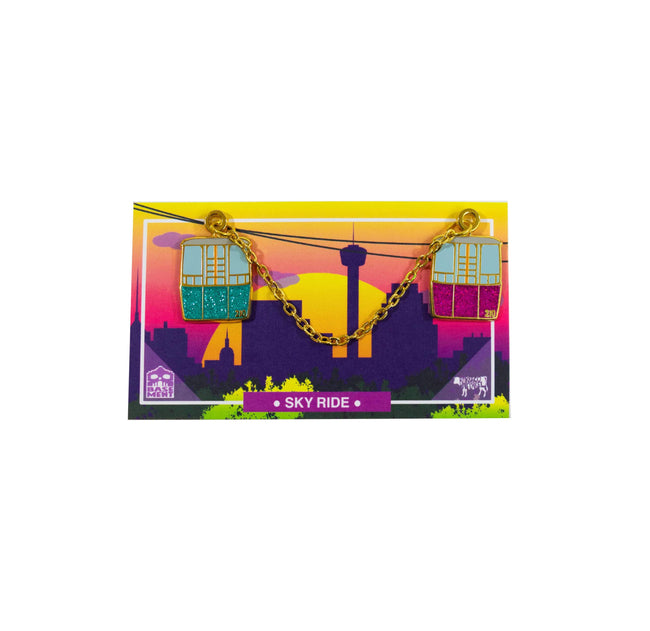 San Antonio Sky Ride Enamel Pin