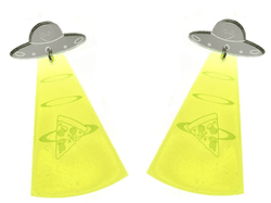 Vinca's Pizza Abduction Earrings
