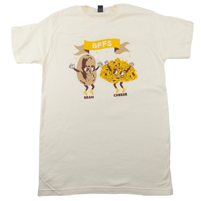BarbacoApparel's BFFs Bean & Cheese Graphic Tee (front view)