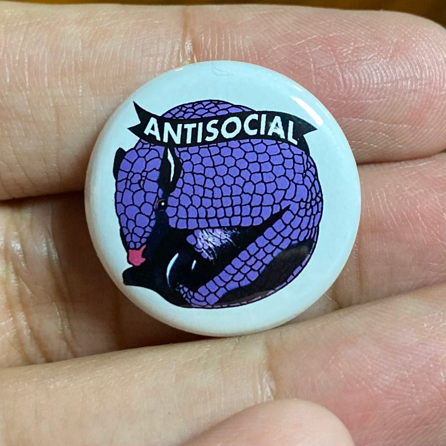 Antisocial 1" Pinback Button