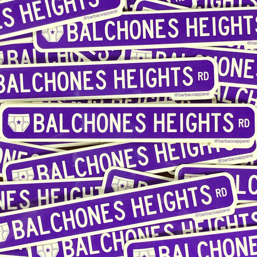 BarbacoApparel Balchones Heights Vinyl Sticker
