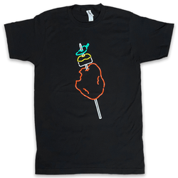 BarbacoApparel's Neon Chicken-On-A-Stick Graphic Tee