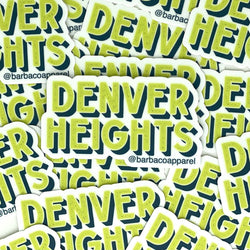BarbacoApparel's Denver Heights Vinyl Sticker