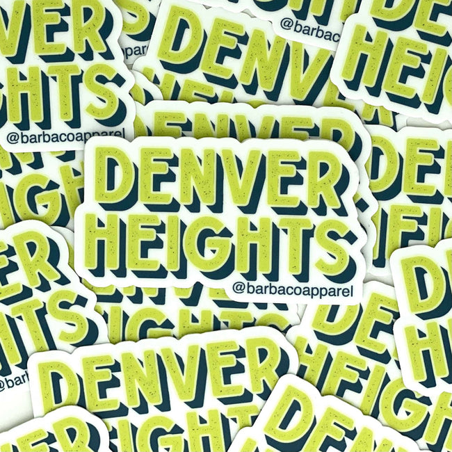 BarbacoApparel's Denver Heights Vinyl Sticker