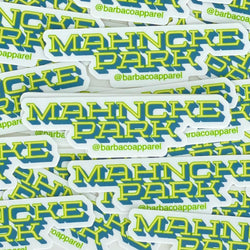 BarbacoApparel's Mahncke Park Vinyl Die-Cut Sticker