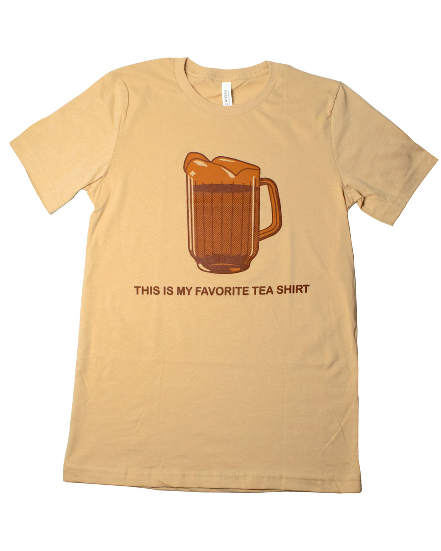 BarbacoApparel's My Favorite Tea Shirt Graphic Tee (front view)