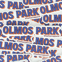 BarbacoApparel's Olmos Park Vinyl Die-Cut Sticker
