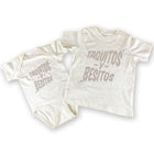 BarbacoApparel's Taquitos y Besitos Graphic Onesie & Toddler Tee (front view)