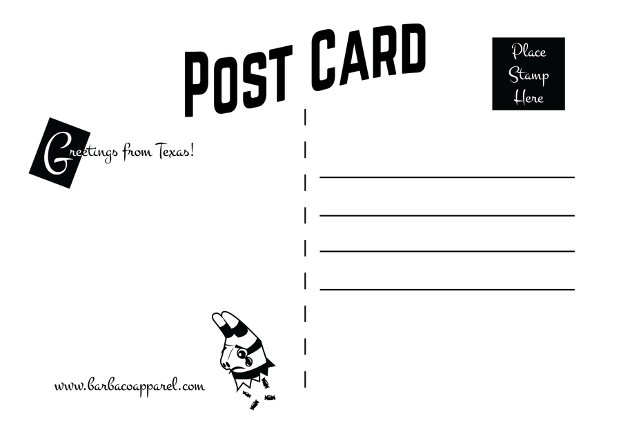 Texas Toast Post Card